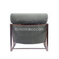 Modern Milo Barghman Stoff Lounge Stull mam Ottoman